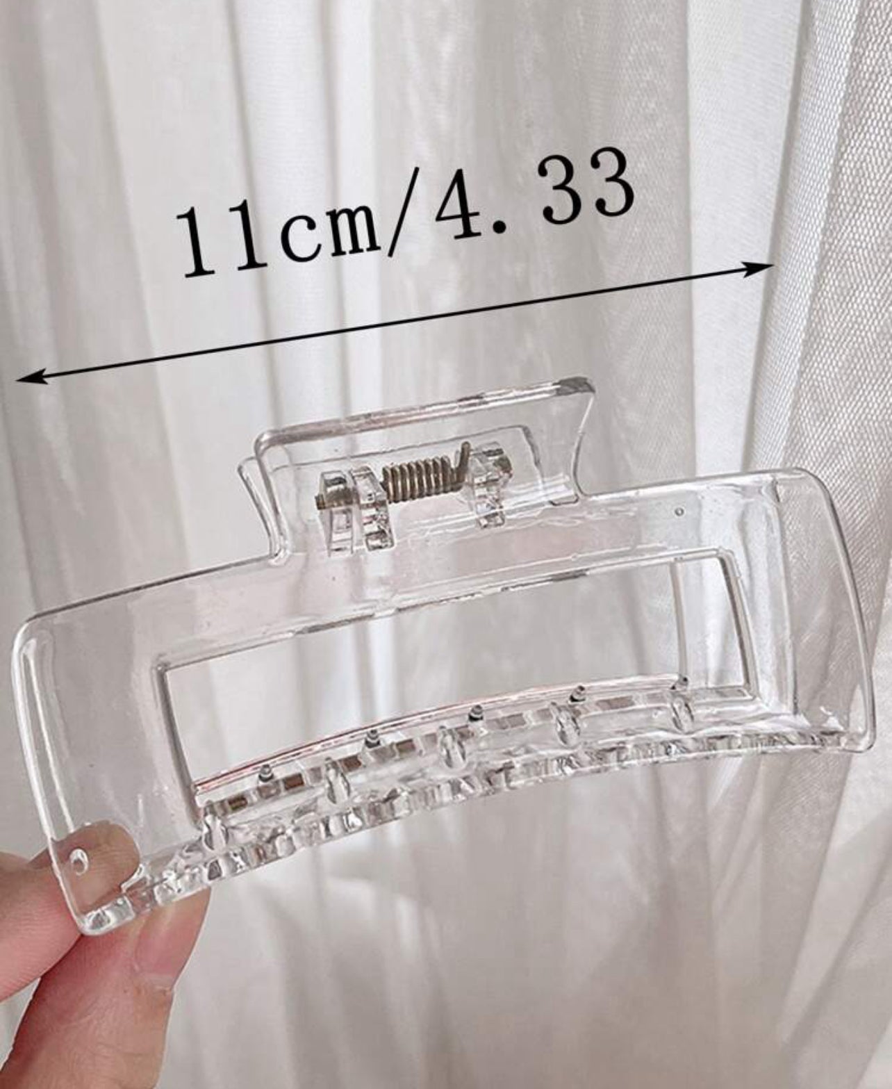 2pc Transparent Claw Clips