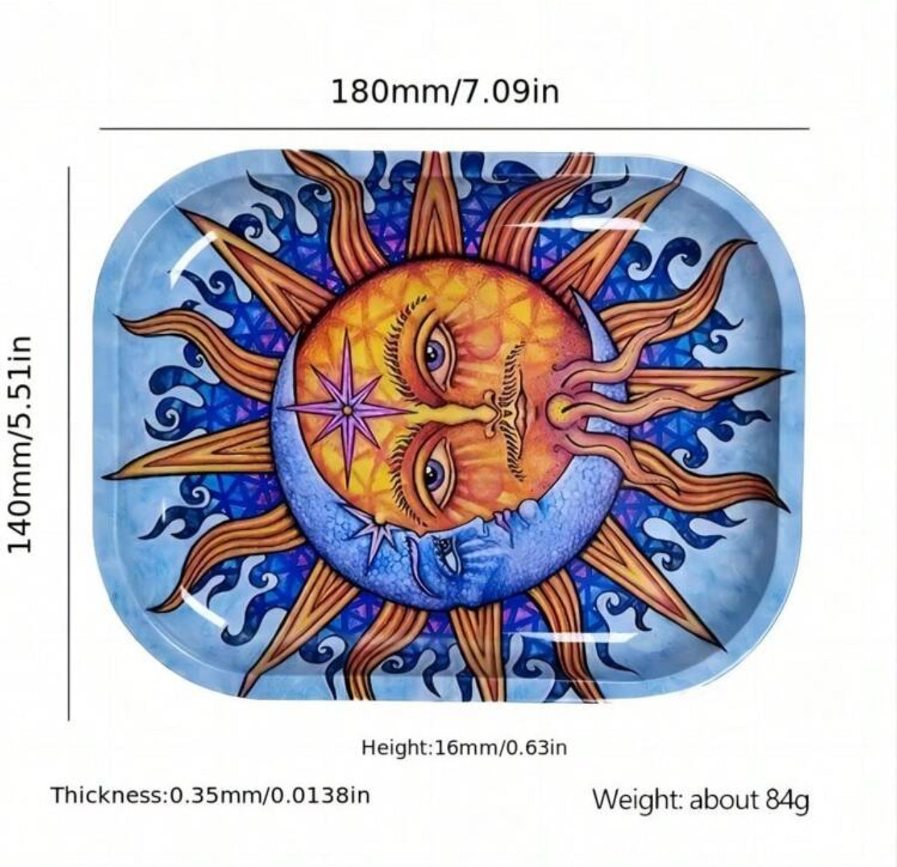 Sun and Moon Rolling Tray