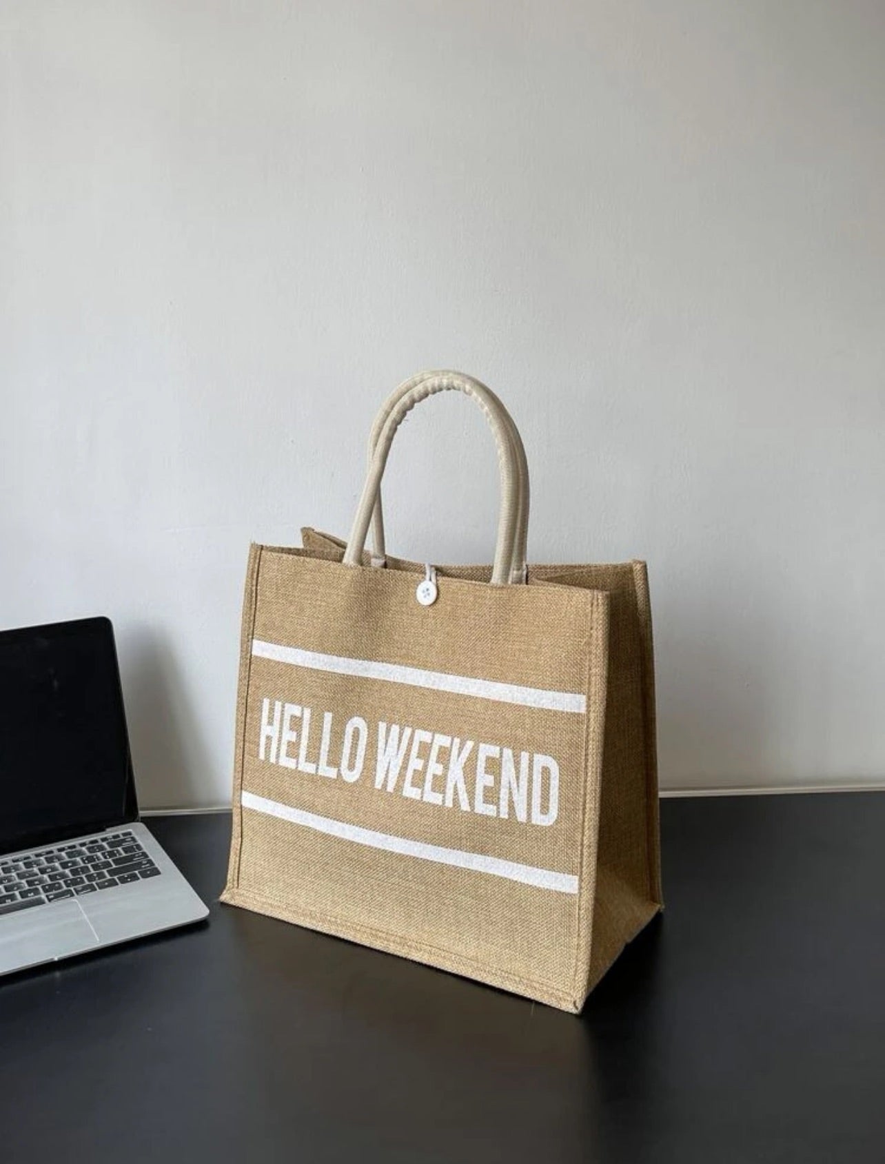 Hello Weekend Tote Bag