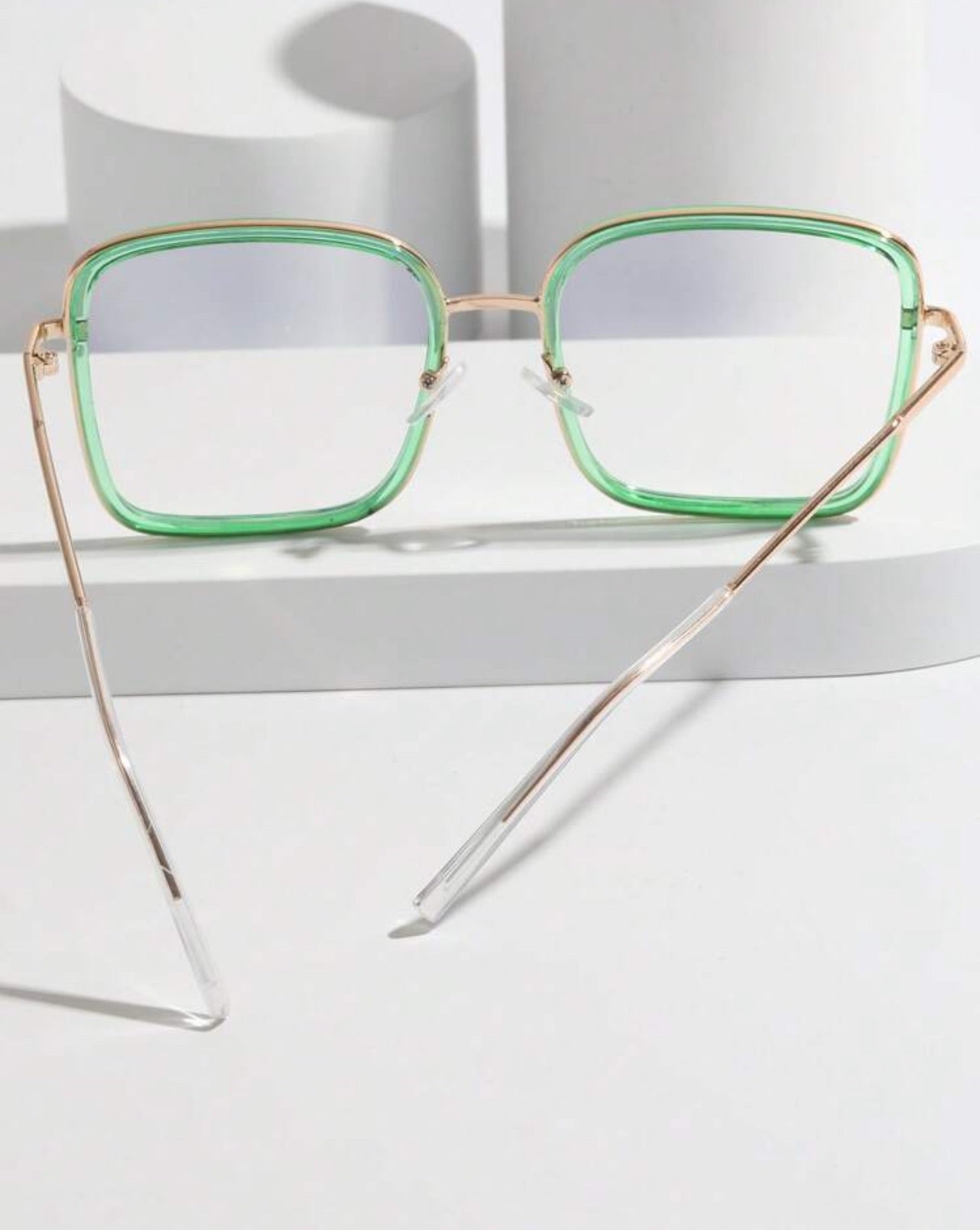 Two Tone Square Eyeglasses