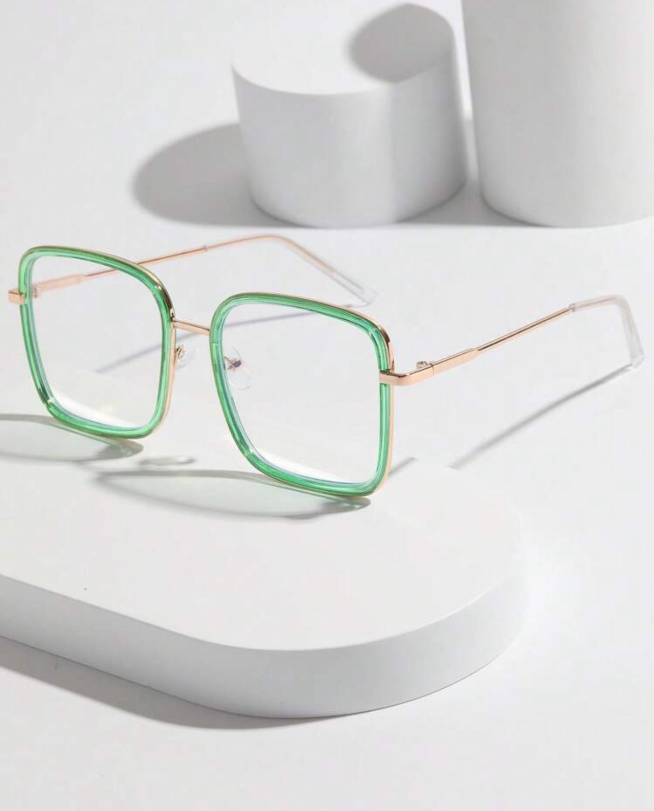 Two Tone Square Eyeglasses