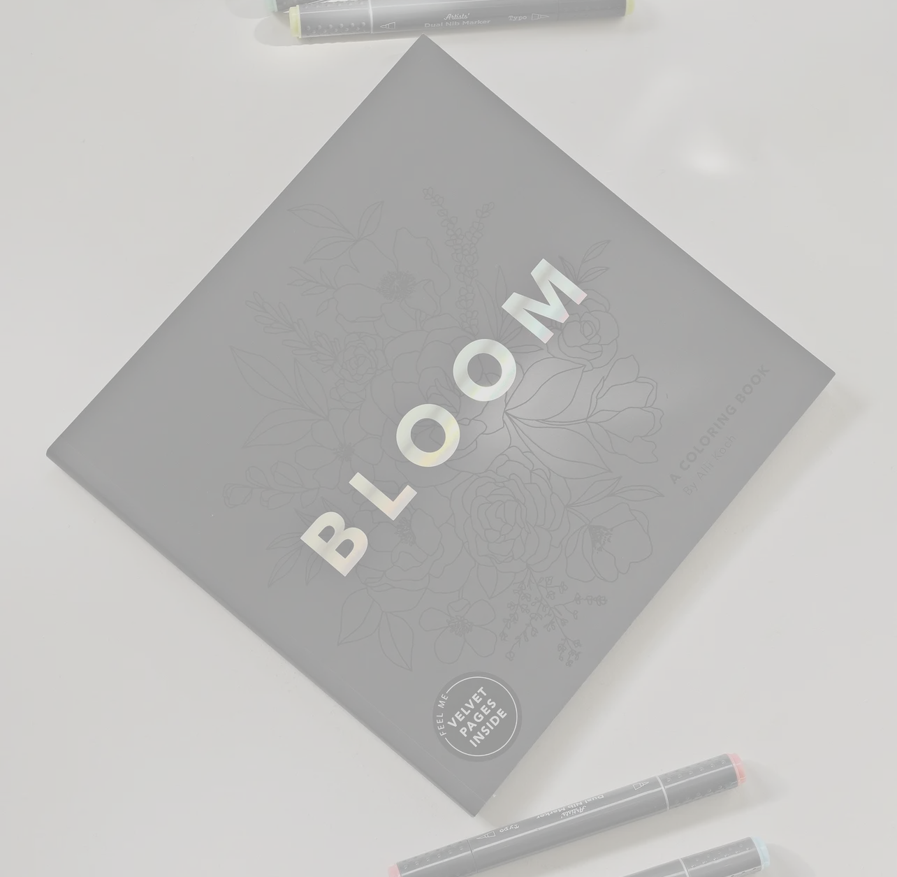 Bloom: Adult Coloring Book with Bonus Velvet Pages