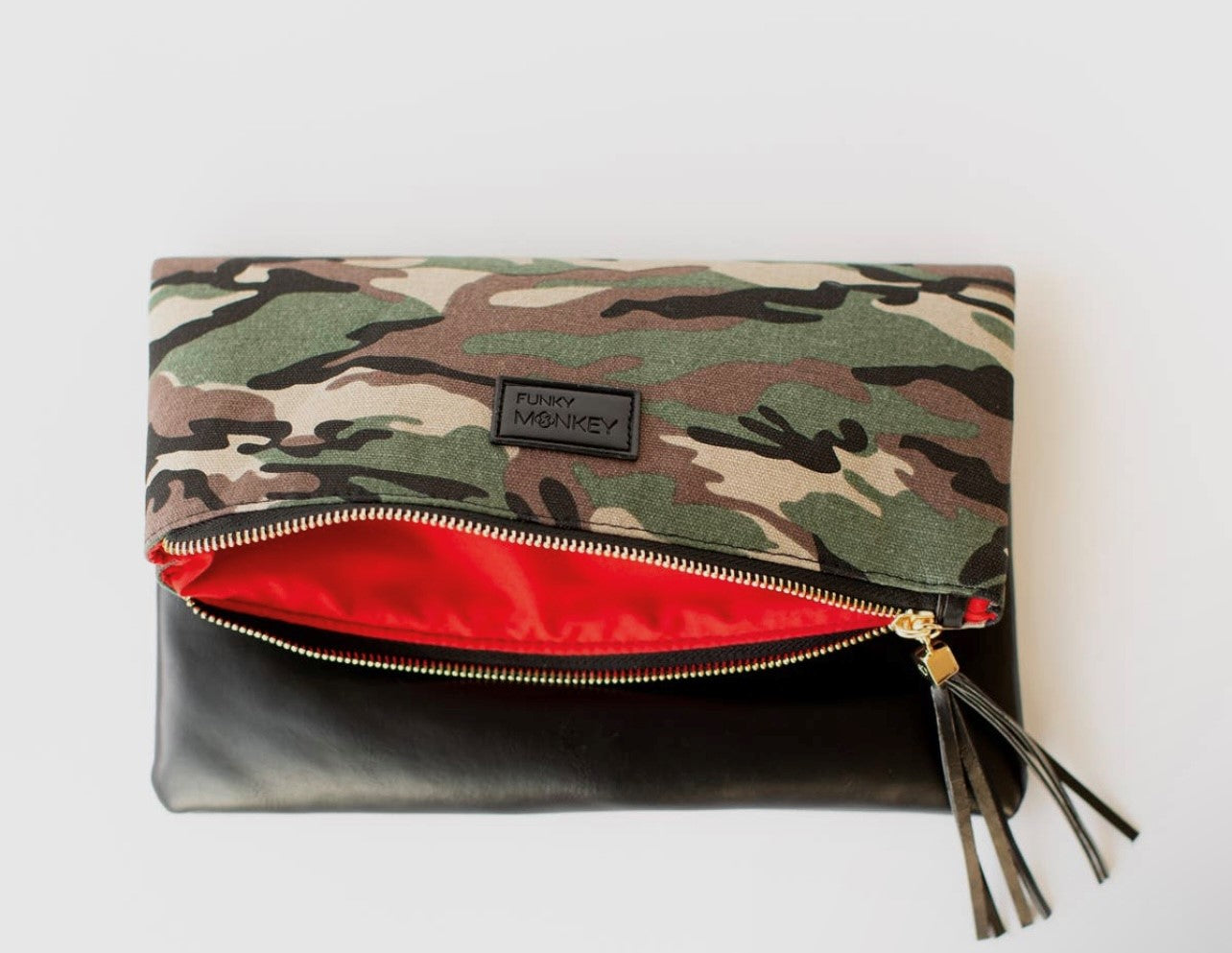 Camouflage Fold over Clutch